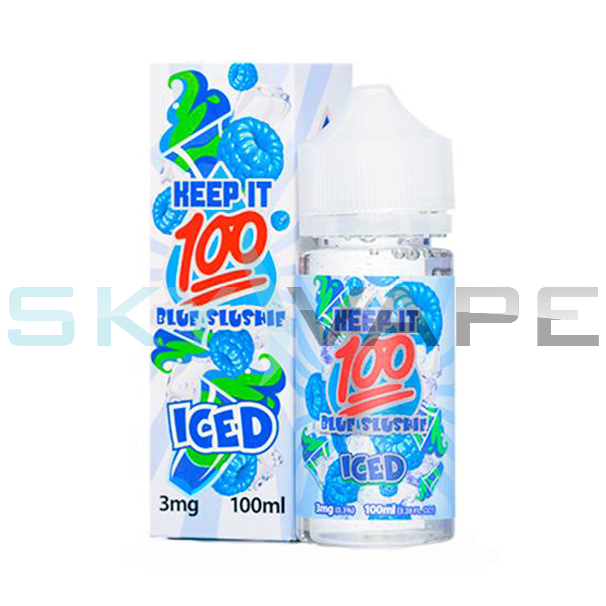 Keep It 100 OG Blue Iced (Formally Known As: Blue Slushie Iced) 100ML