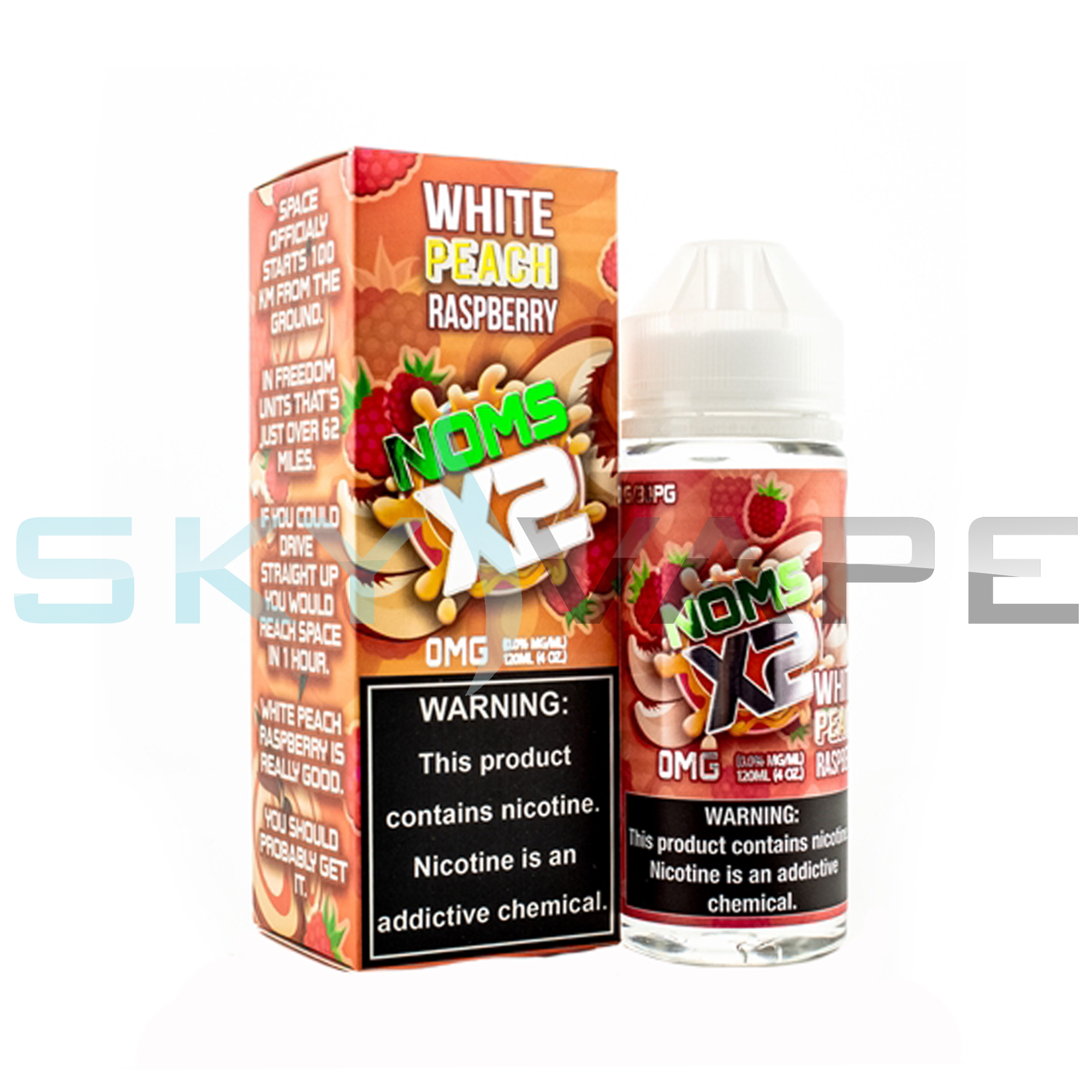 Noms X2 White Peach Raspberry 120ML