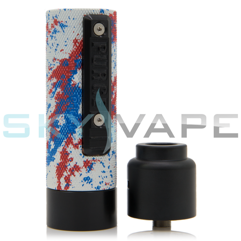 Purge Mods Red White & Blue Knurled Slim Piece Mod – Sky Vape