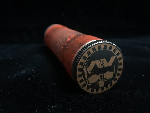Avid Lyfe Orange & Black Distressed M1P5 Mech Mod